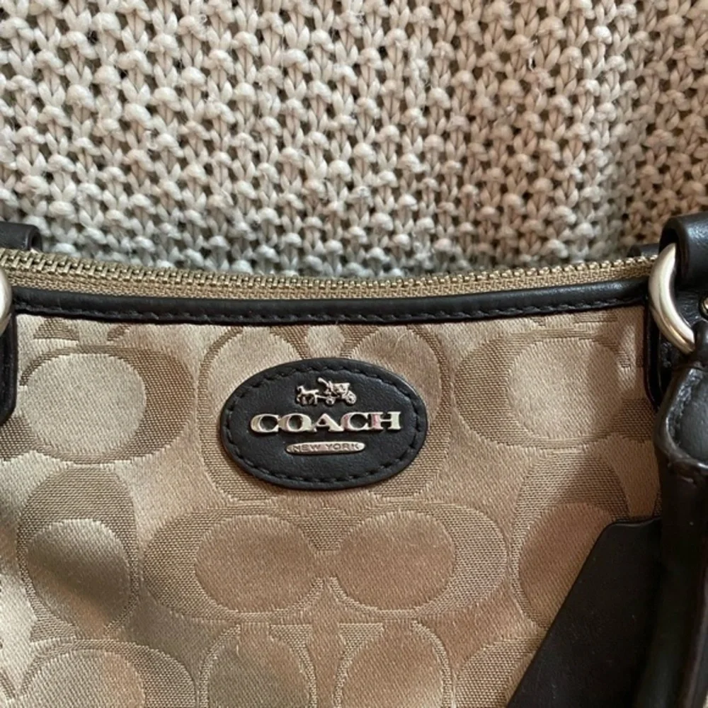 Signature Coach‎ Canvas and Leather Collette Mini Satchel